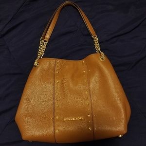 Michael Kors large studded shoulder bag